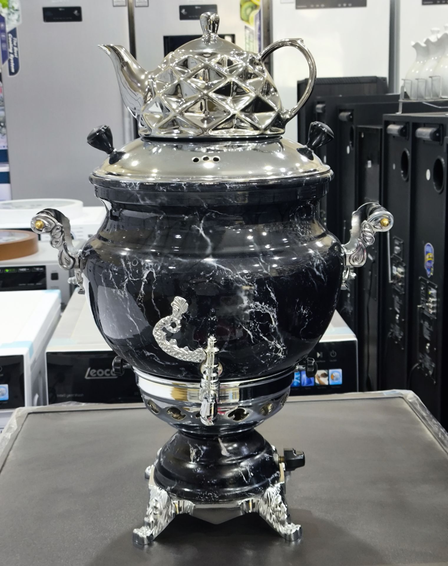 خرید سماور 12 لیتری(رنگ مشکی)