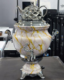 خرید سماور 12 لیتری (رنگ سفید طلایی)