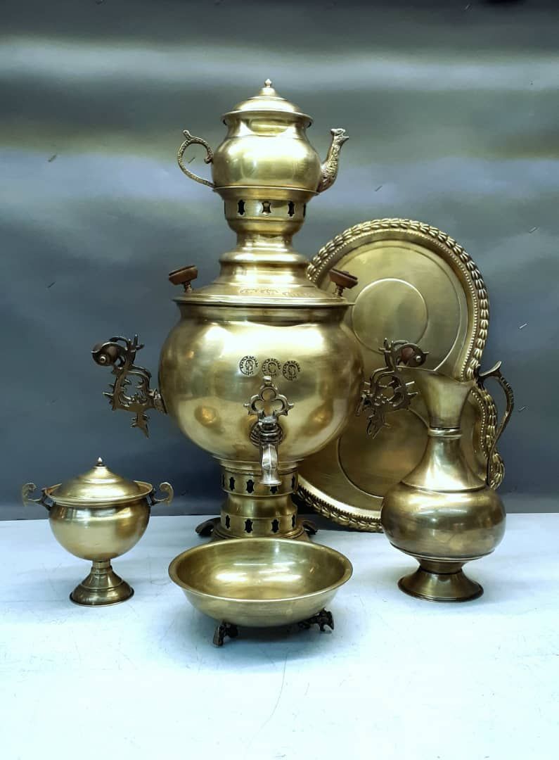 سرویس سماور برنجی